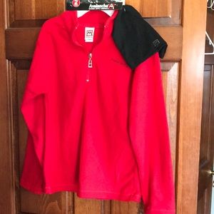 NWT red pull over / beanie hat set!